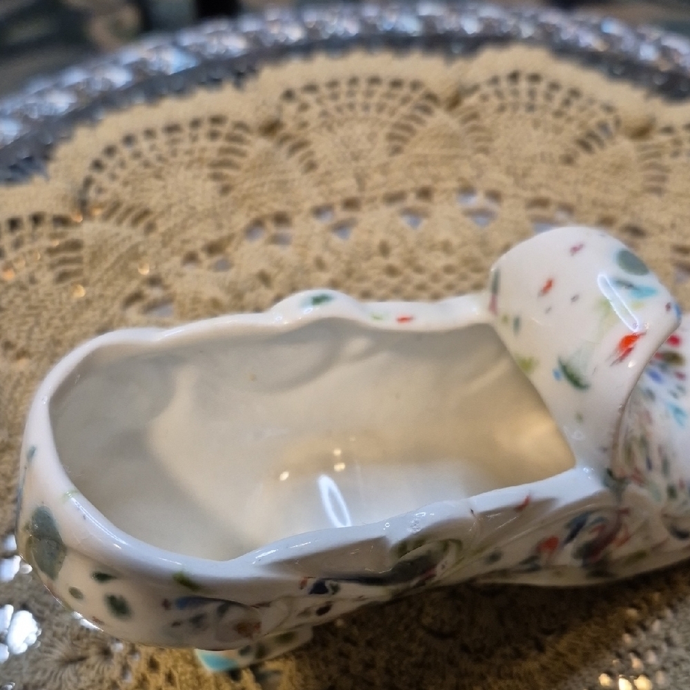 Colorful Ceramic Splatterware Shoe - Picture 8 of 10